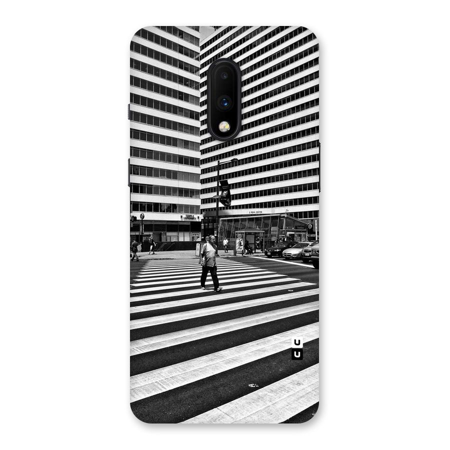 Black White Perspective Back Case for OnePlus 7