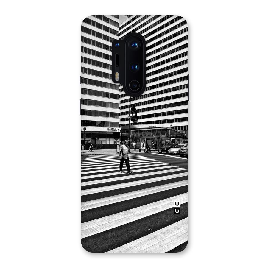 Black White Perspective Back Case for OnePlus 8 Pro