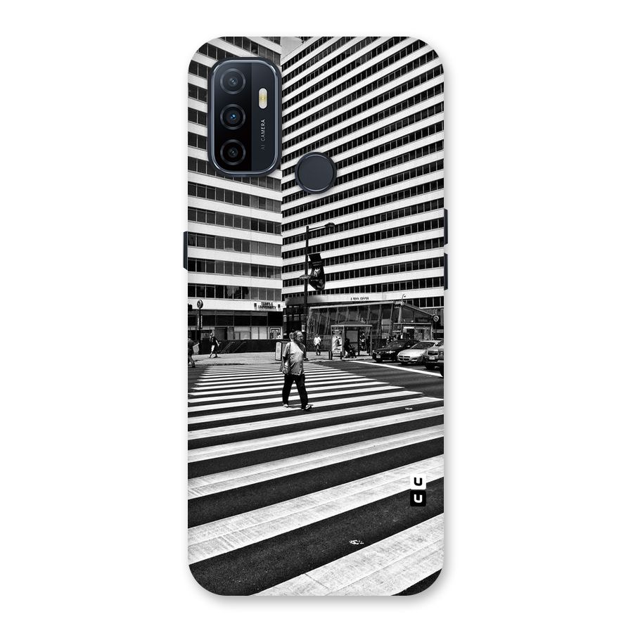 Black White Perspective Back Case for Oppo A32