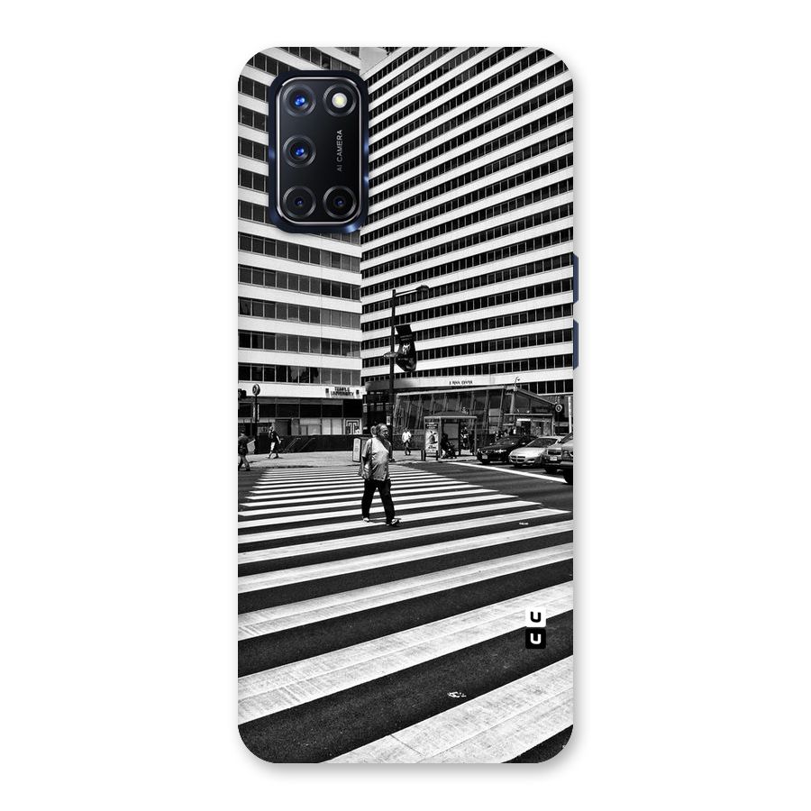 Black White Perspective Back Case for Oppo A52