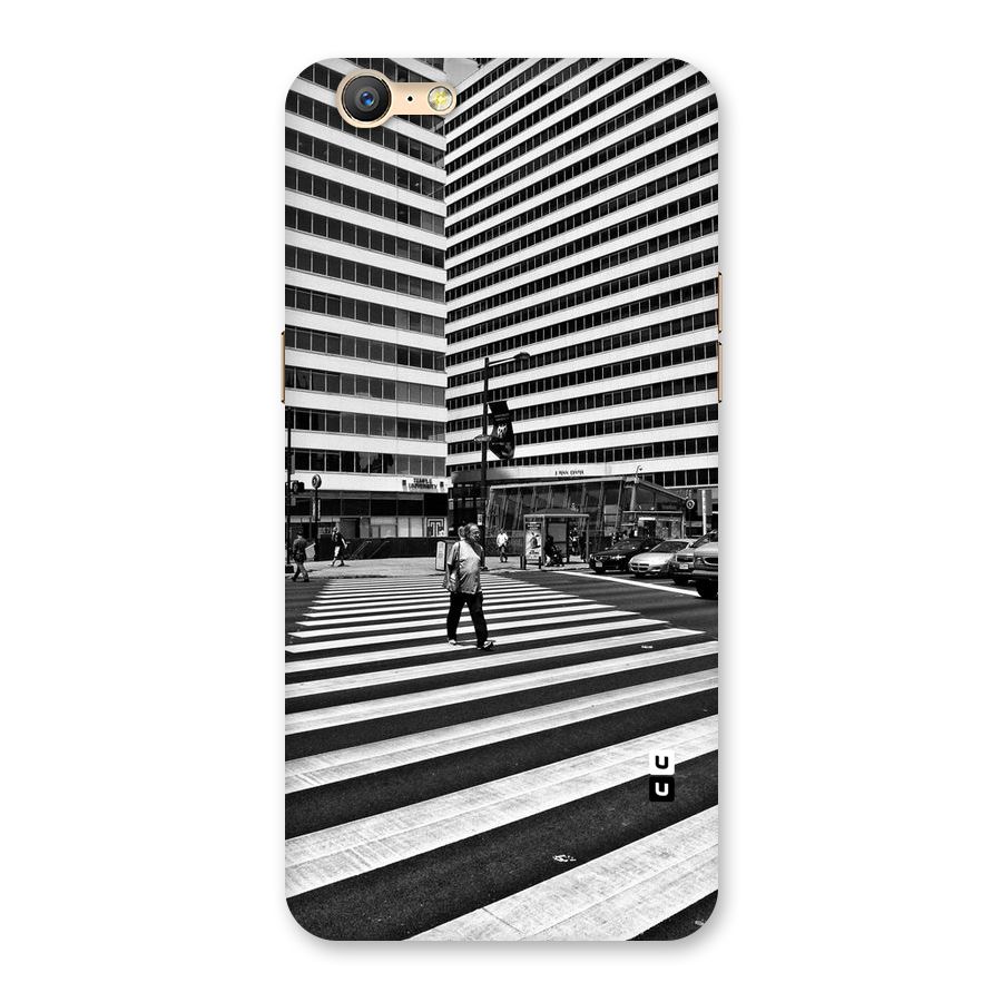 Black White Perspective Back Case for Oppo A57