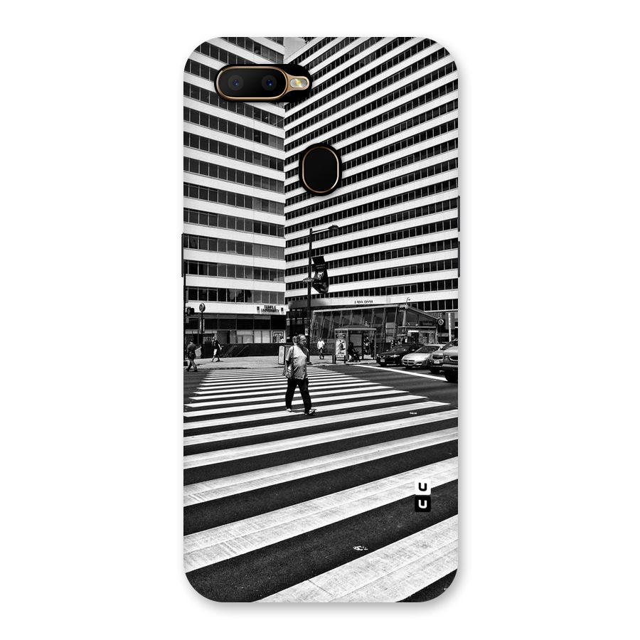 Black White Perspective Back Case for Oppo A5s