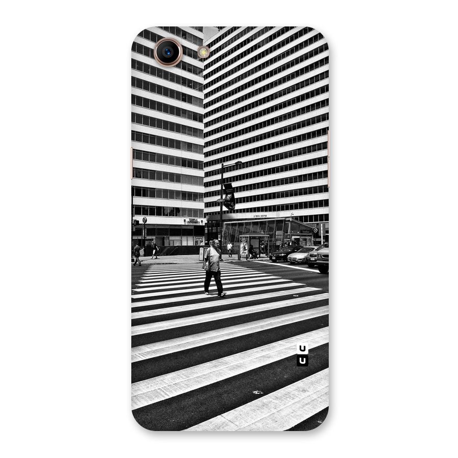 Black White Perspective Back Case for Oppo A83 (2018)