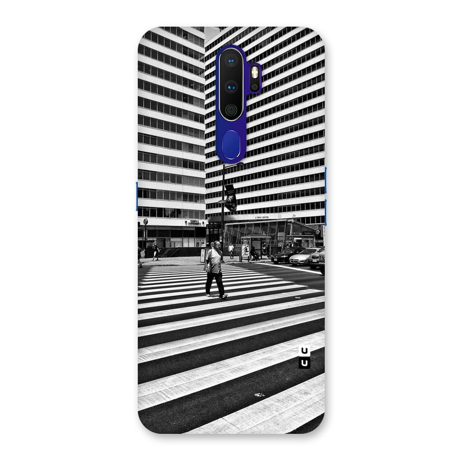 Black White Perspective Back Case for Oppo A9 (2020)