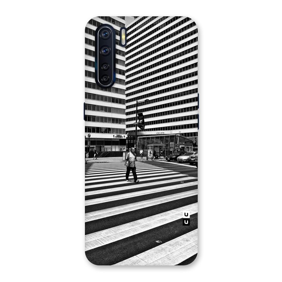 Black White Perspective Back Case for Oppo F15