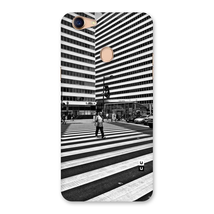 Black White Perspective Back Case for Oppo F5