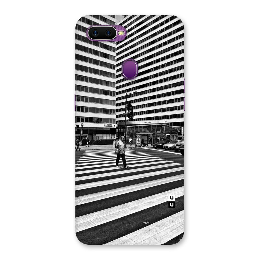 Black White Perspective Back Case for Oppo F9