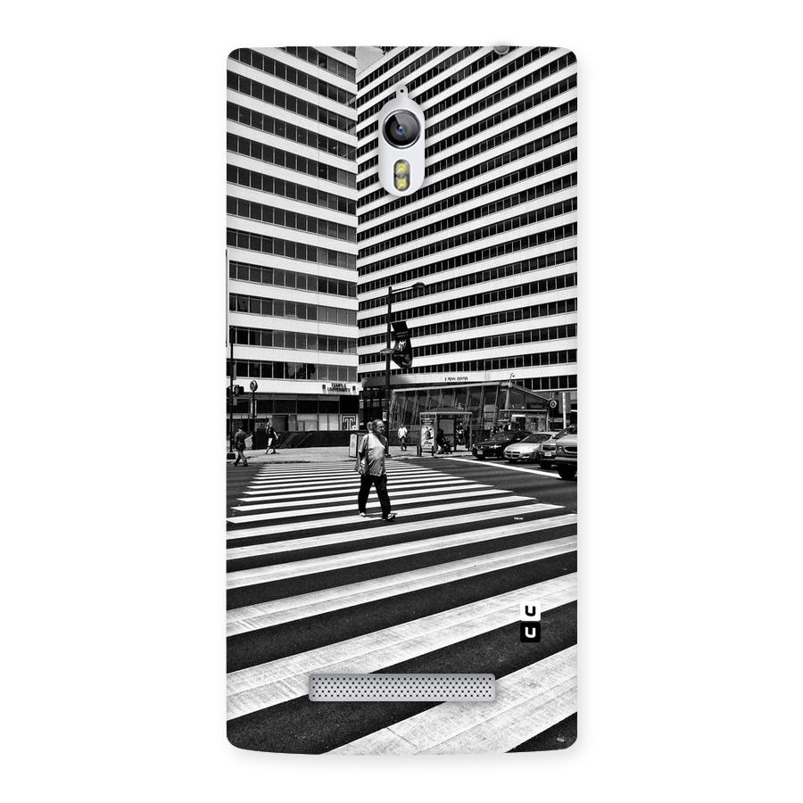 Black White Perspective Back Case for Oppo Find 7