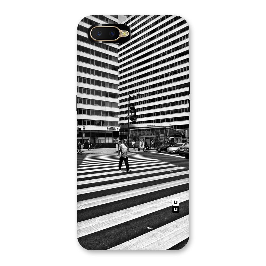 Black White Perspective Back Case for Oppo K1