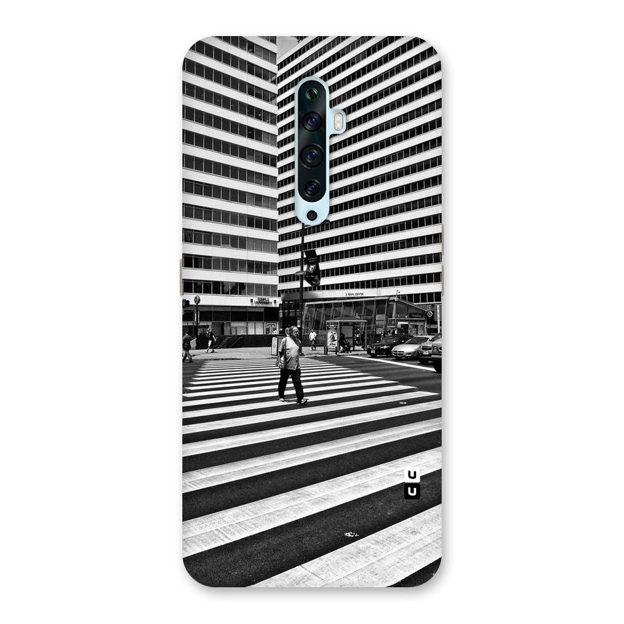 Black White Perspective Back Case for Oppo Reno2 F