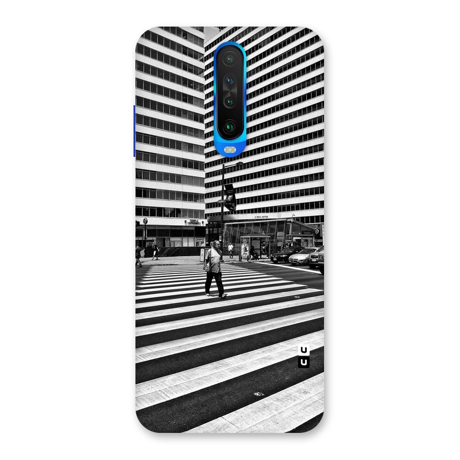 Black White Perspective Back Case for Poco X2