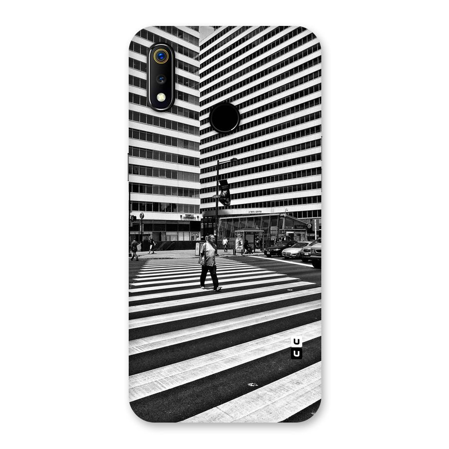 Black White Perspective Back Case for Realme 3