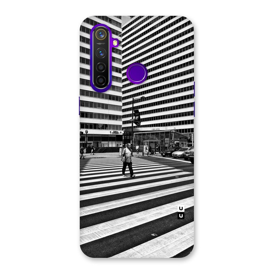 Black White Perspective Back Case for Realme 5 Pro