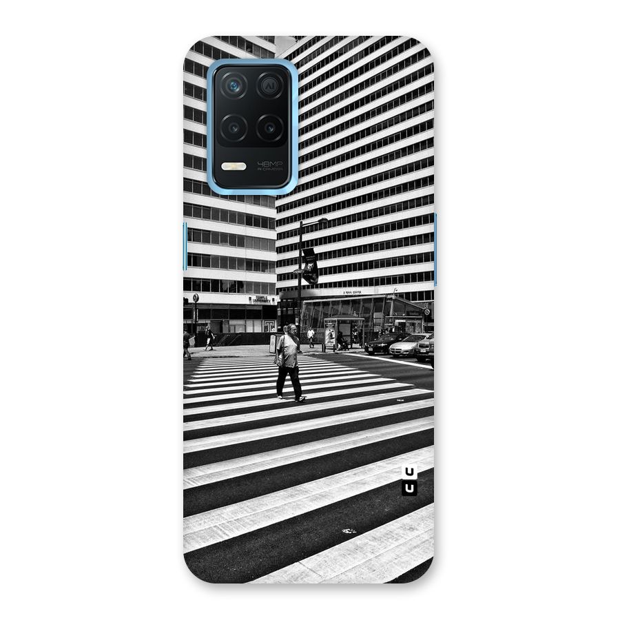 Black White Perspective Back Case for Realme 8 5G