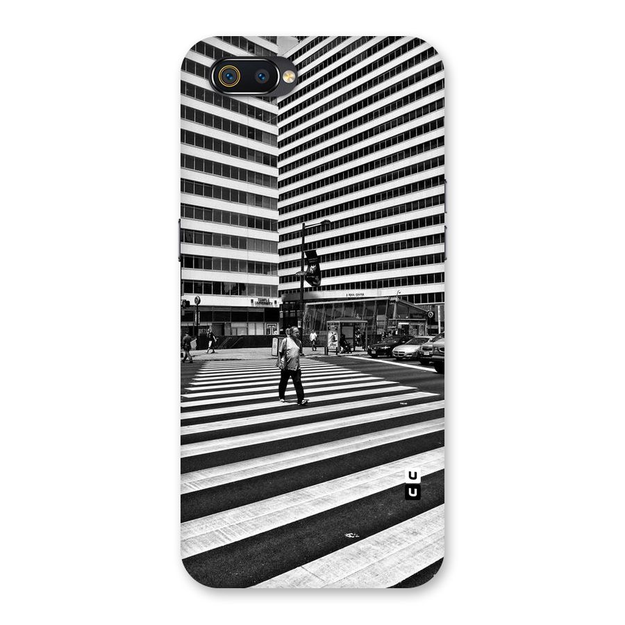 Black White Perspective Back Case for Realme C2