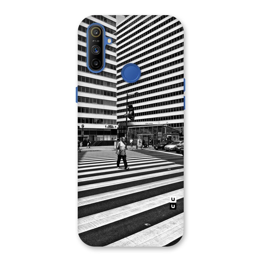 Black White Perspective Back Case for Realme Narzo 10A