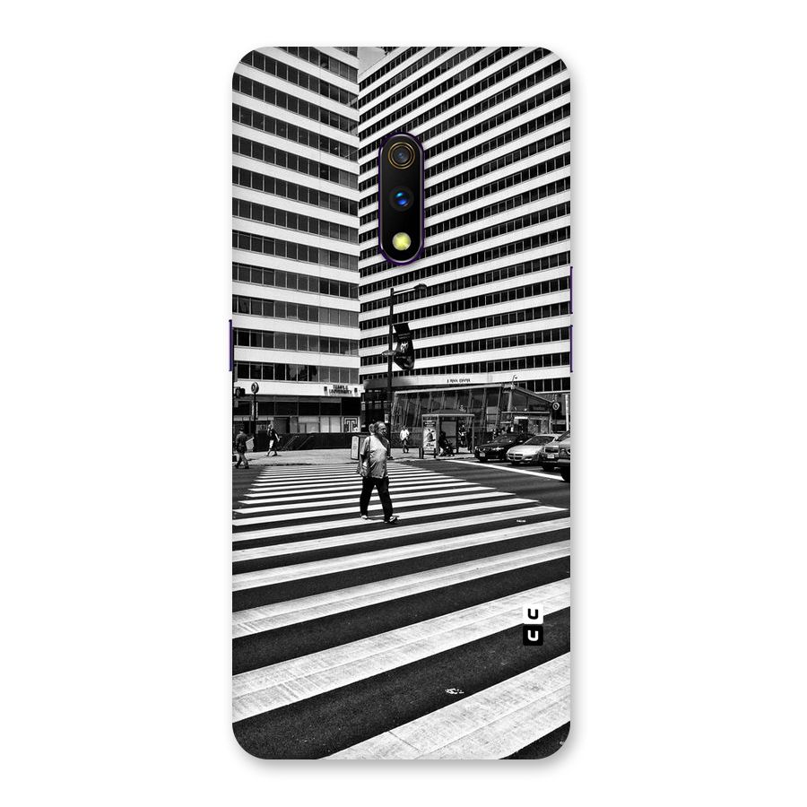 Black White Perspective Back Case for Realme X