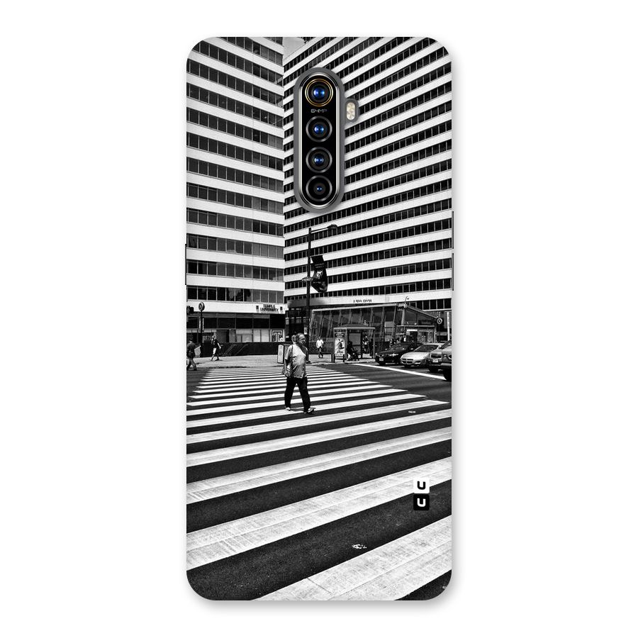 Black White Perspective Back Case for Realme X2 Pro