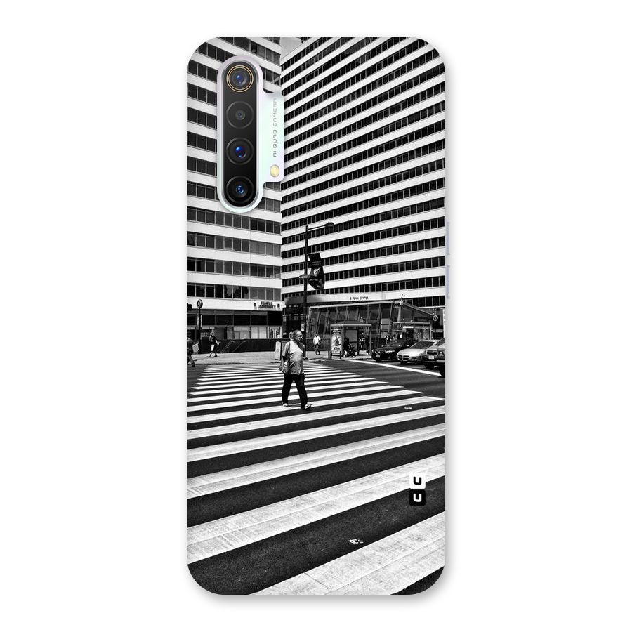 Black White Perspective Back Case for Realme X3