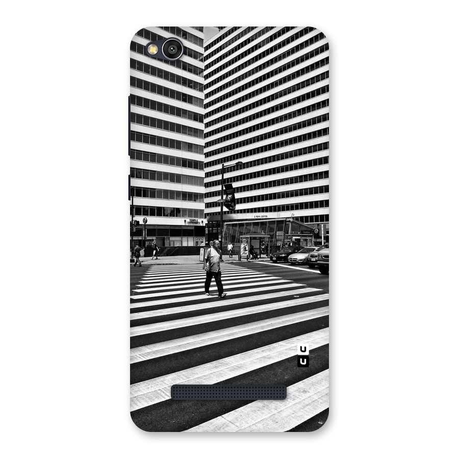 Black White Perspective Back Case for Redmi 4A
