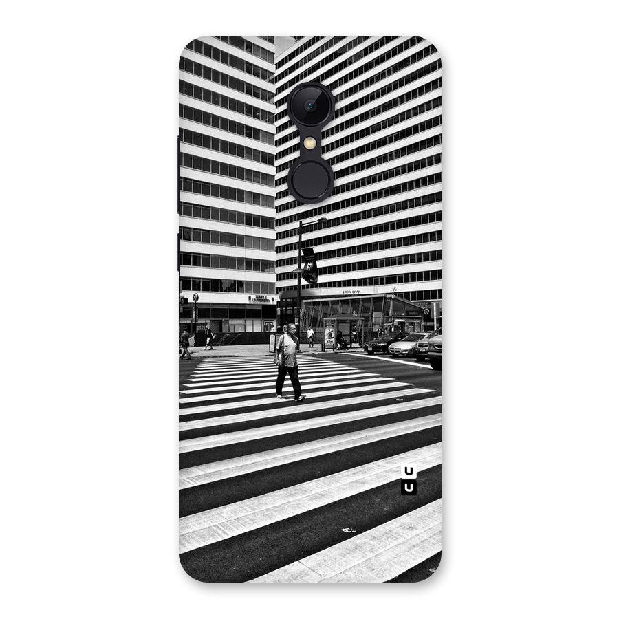 Black White Perspective Back Case for Redmi 5