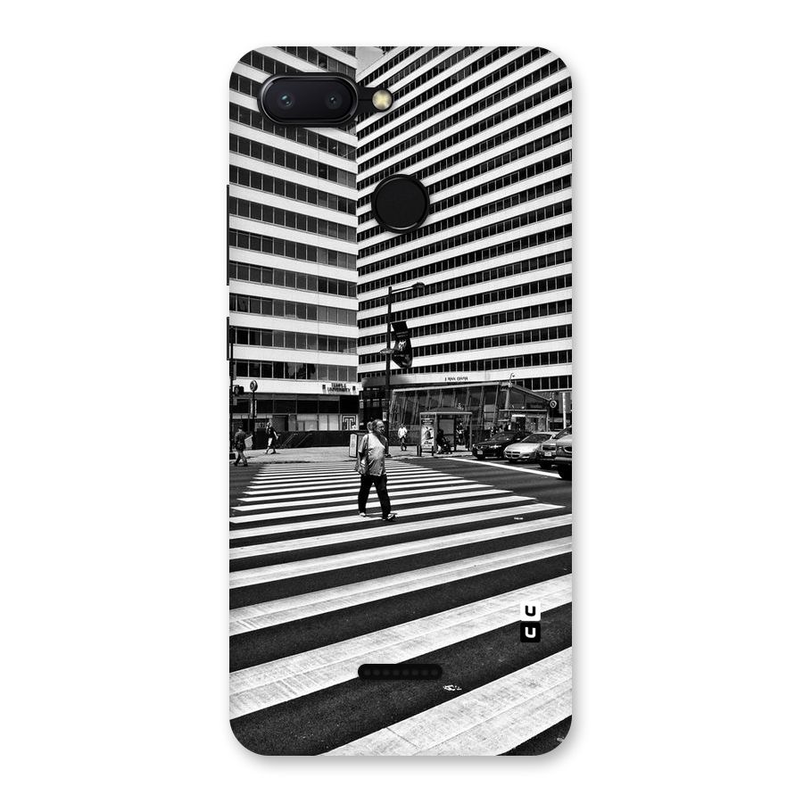 Black White Perspective Back Case for Redmi 6