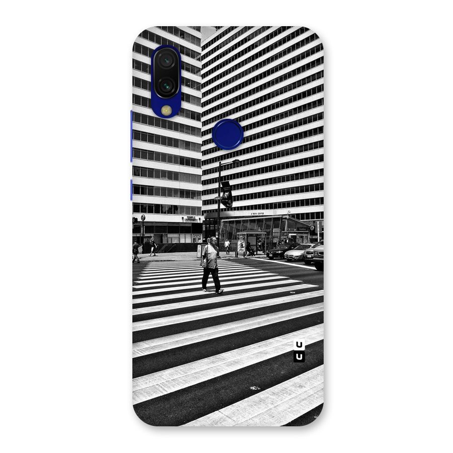 Black White Perspective Back Case for Redmi 7