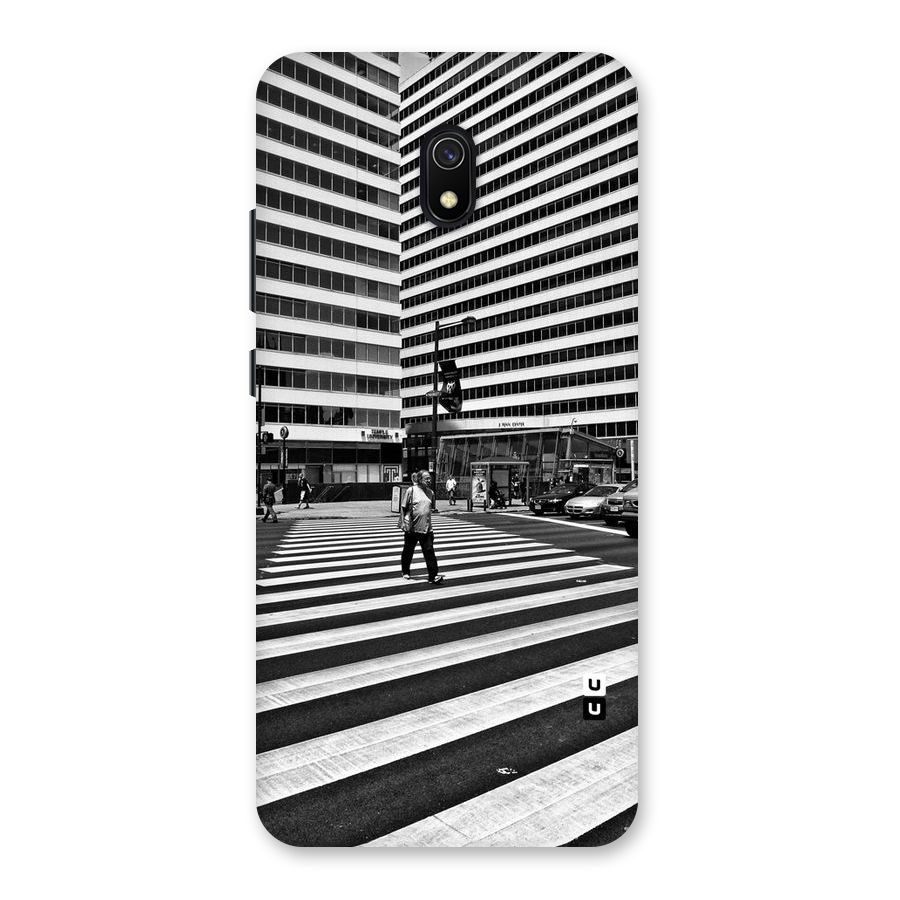 Black White Perspective Back Case for Redmi 8A