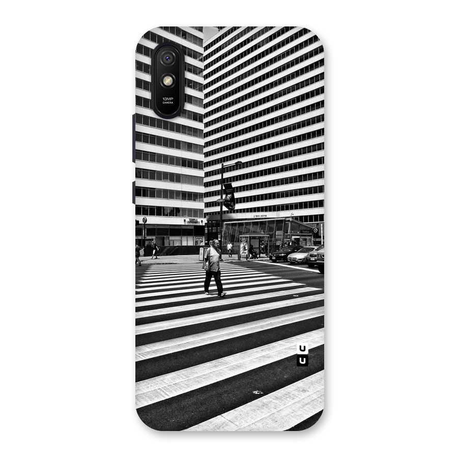 Black White Perspective Back Case for Redmi 9A
