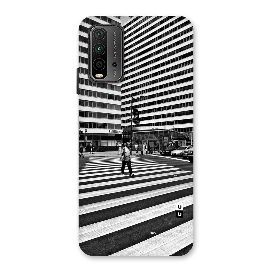 Black White Perspective Back Case for Redmi 9 Power