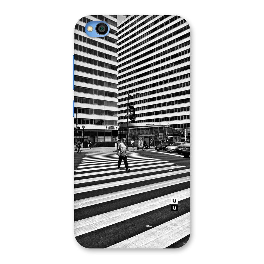 Black White Perspective Back Case for Redmi Go