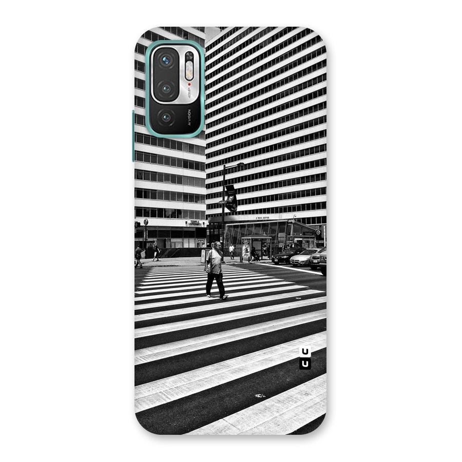 Black White Perspective Back Case for Redmi Note 10T 5G