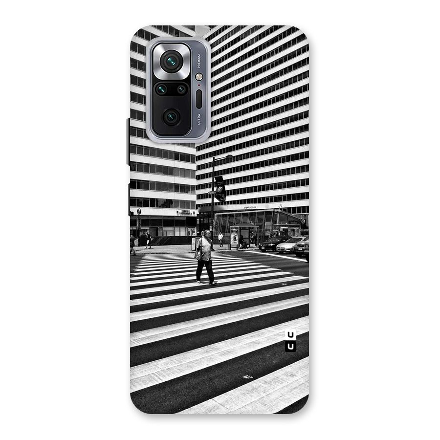 Black White Perspective Back Case for Redmi Note 10 Pro Max