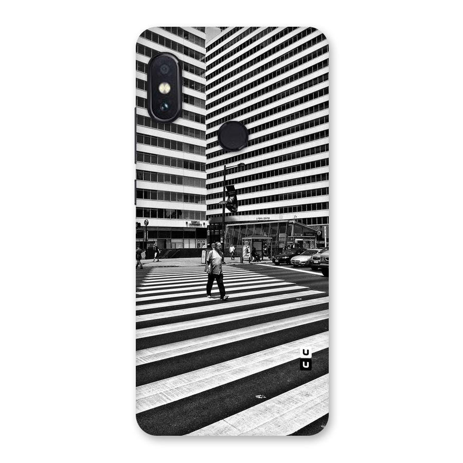 Black White Perspective Back Case for Redmi Note 5 Pro