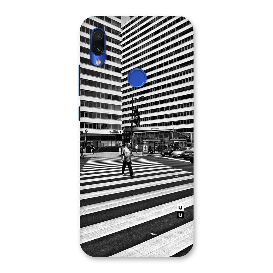 Black White Perspective Back Case for Redmi Note 7S