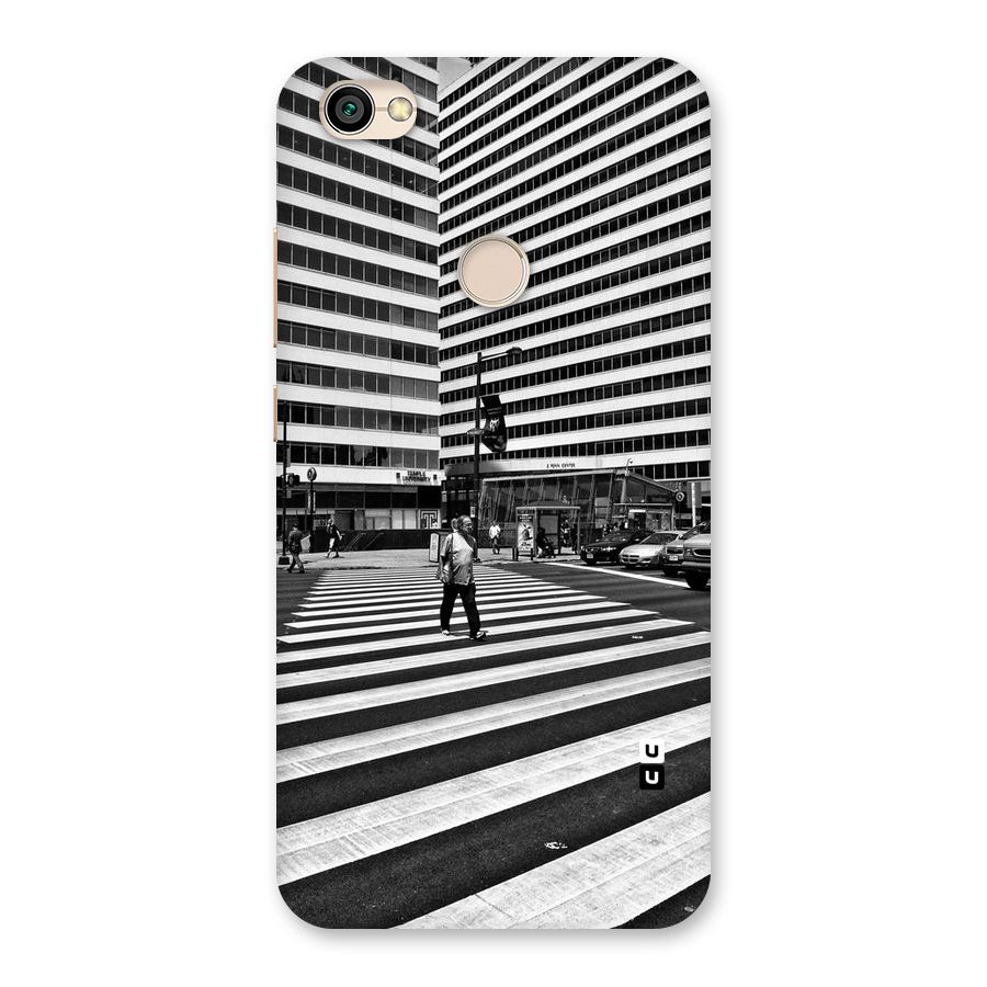 Black White Perspective Back Case for Redmi Y1 2017