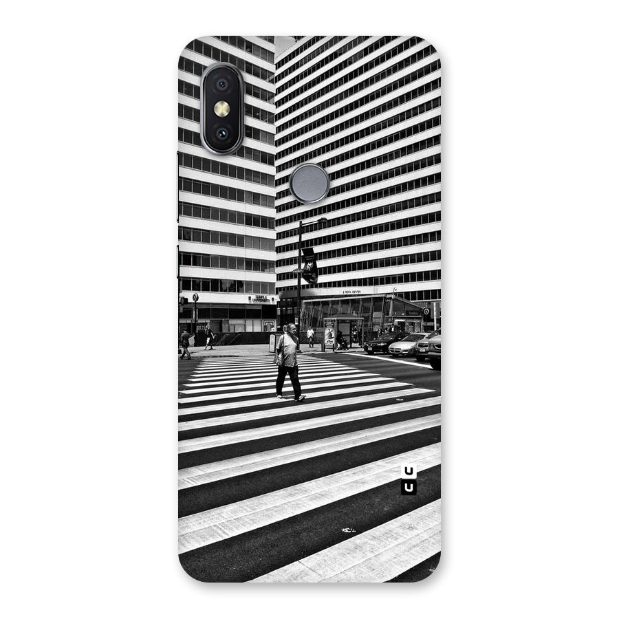 Black White Perspective Back Case for Redmi Y2
