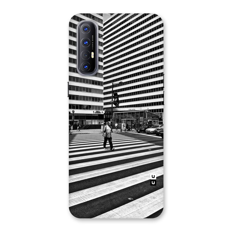 Black White Perspective Back Case for Reno3 Pro