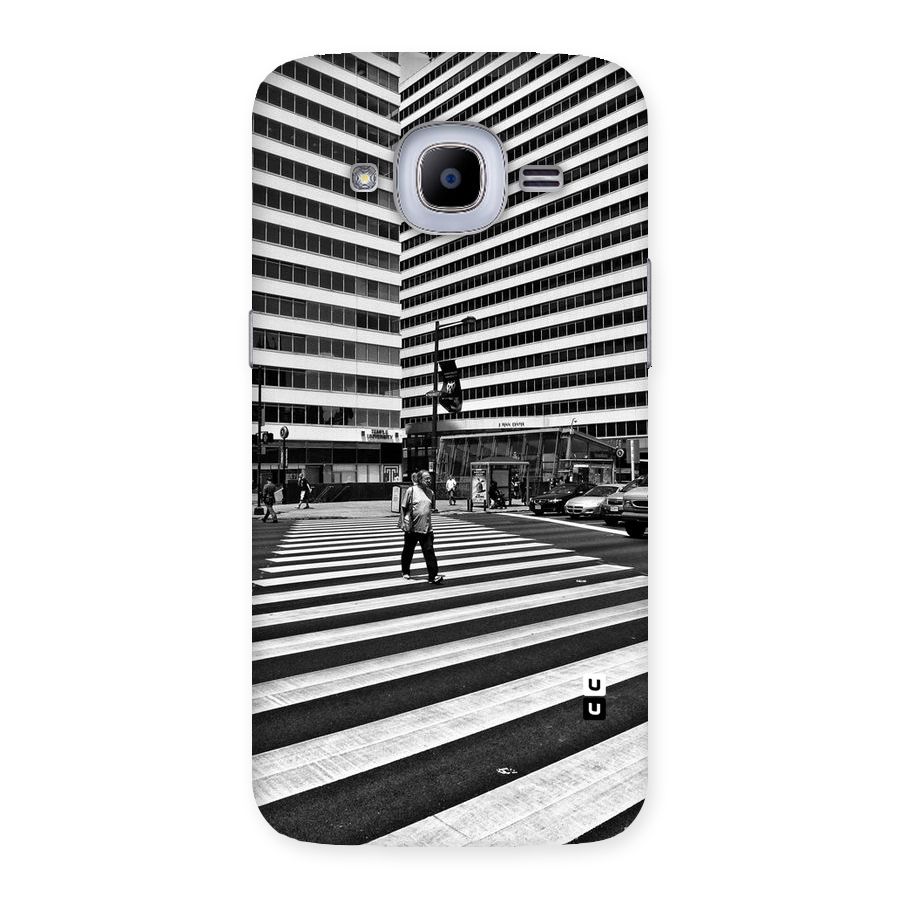 Black White Perspective Back Case for Samsung Galaxy J2 2016