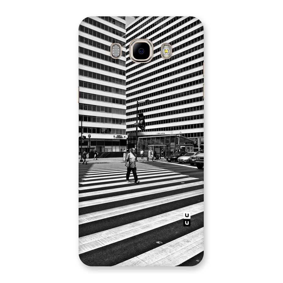 Black White Perspective Back Case for Samsung Galaxy J7 2016