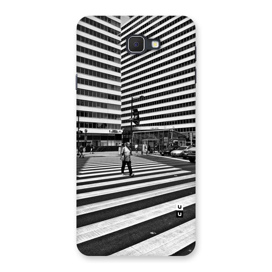 Black White Perspective Back Case for Samsung Galaxy J7 Prime