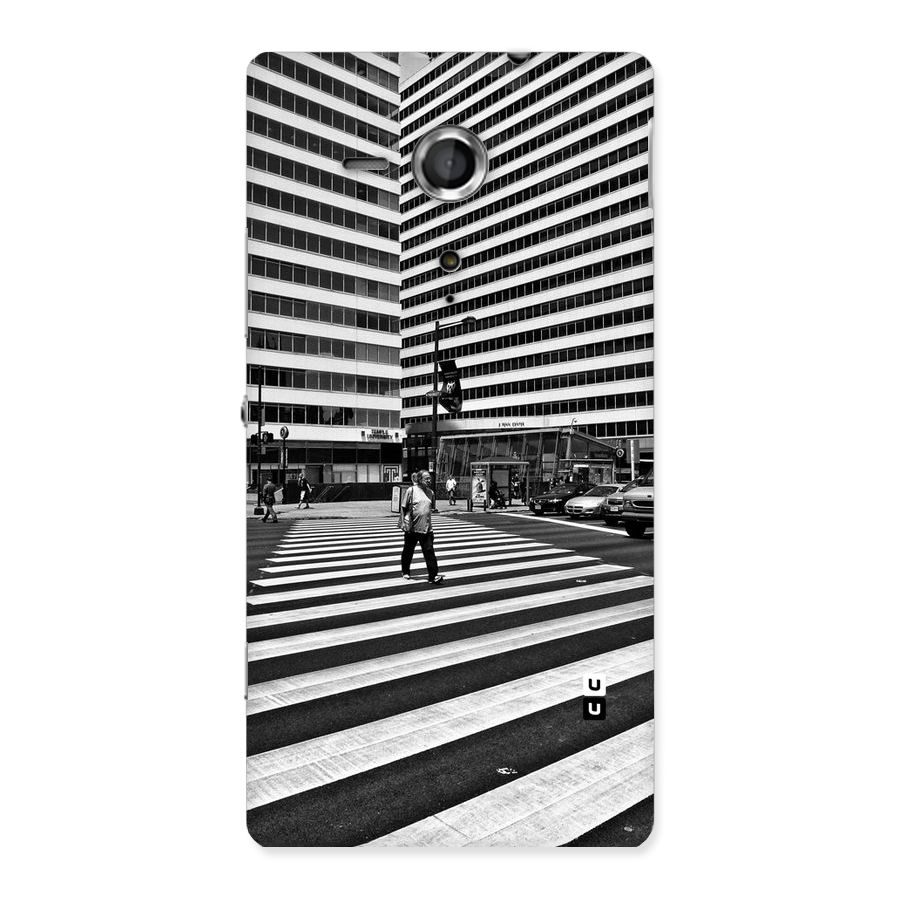 Black White Perspective Back Case for Sony Xperia SP