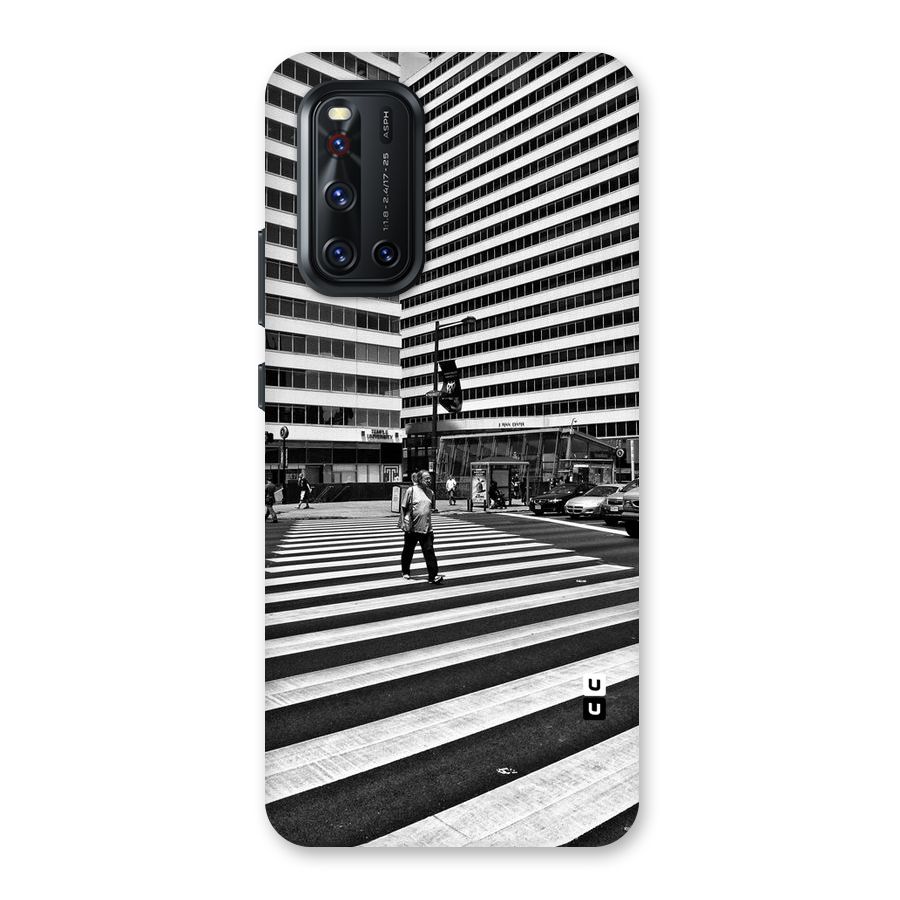 Black White Perspective Back Case for Vivo V19