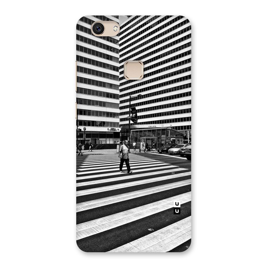Black White Perspective Back Case for Vivo V7