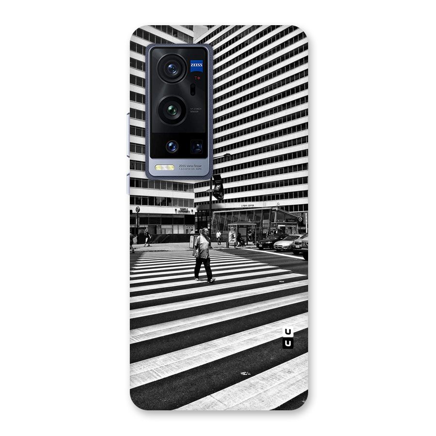 Black White Perspective Back Case for Vivo X60 Pro Plus
