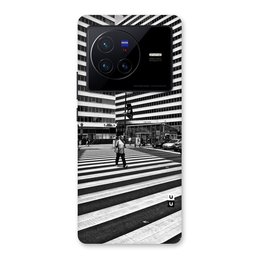Black White Perspective Back Case for Vivo X80