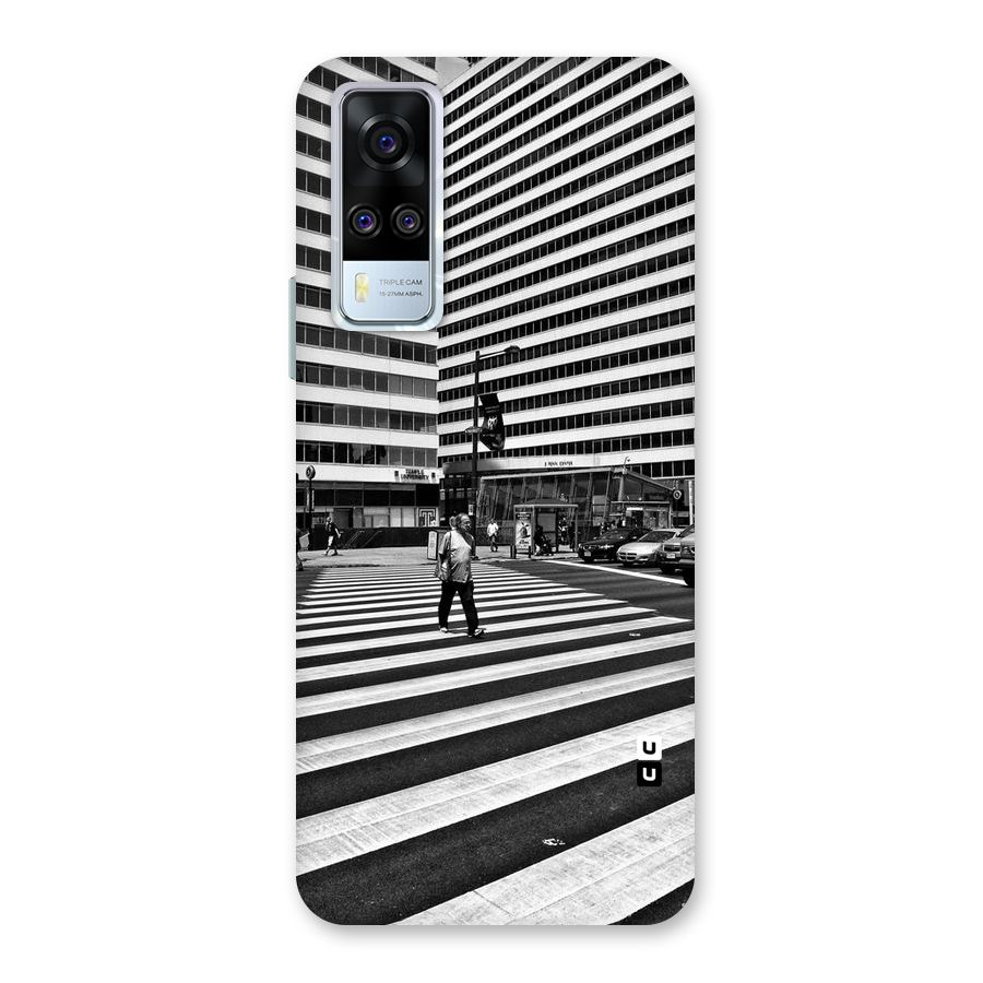 Black White Perspective Back Case for Vivo Y31