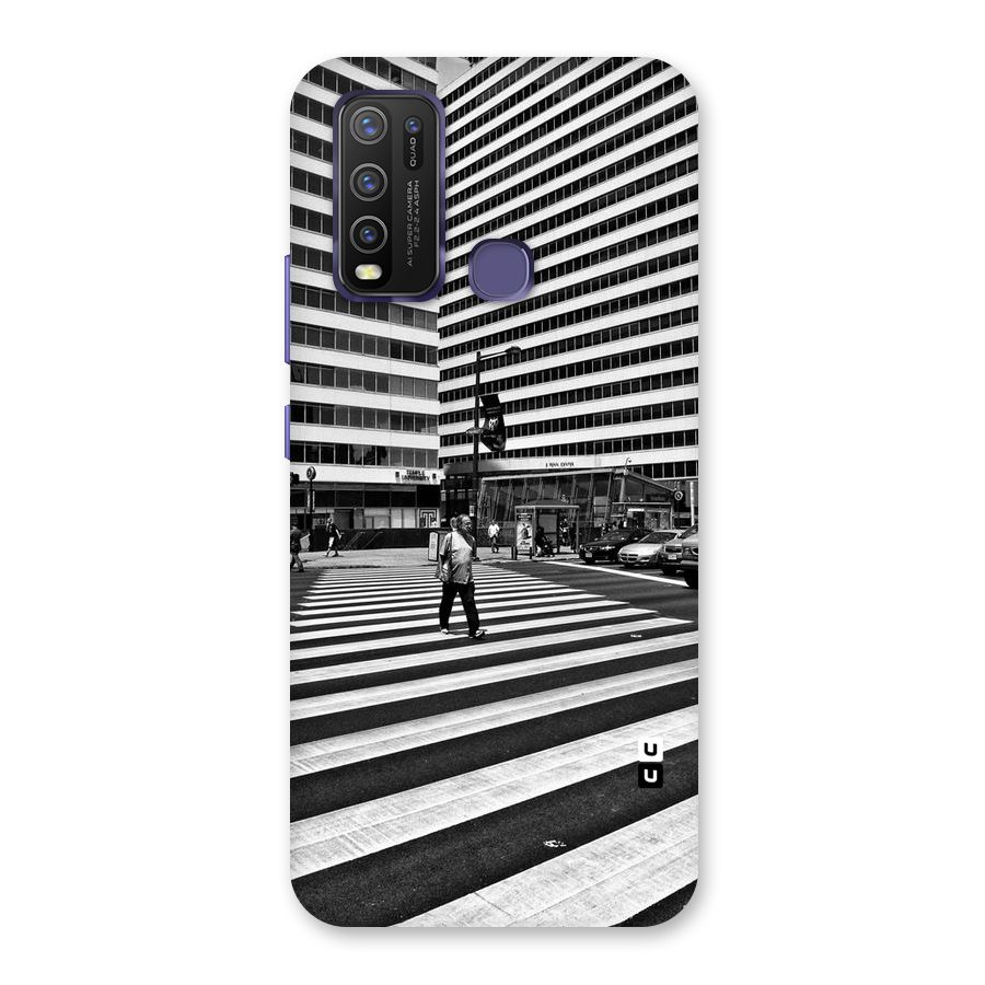 Black White Perspective Back Case for Vivo Y50
