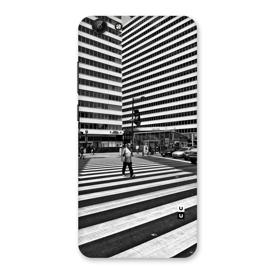 Black White Perspective Back Case for Vivo Y69