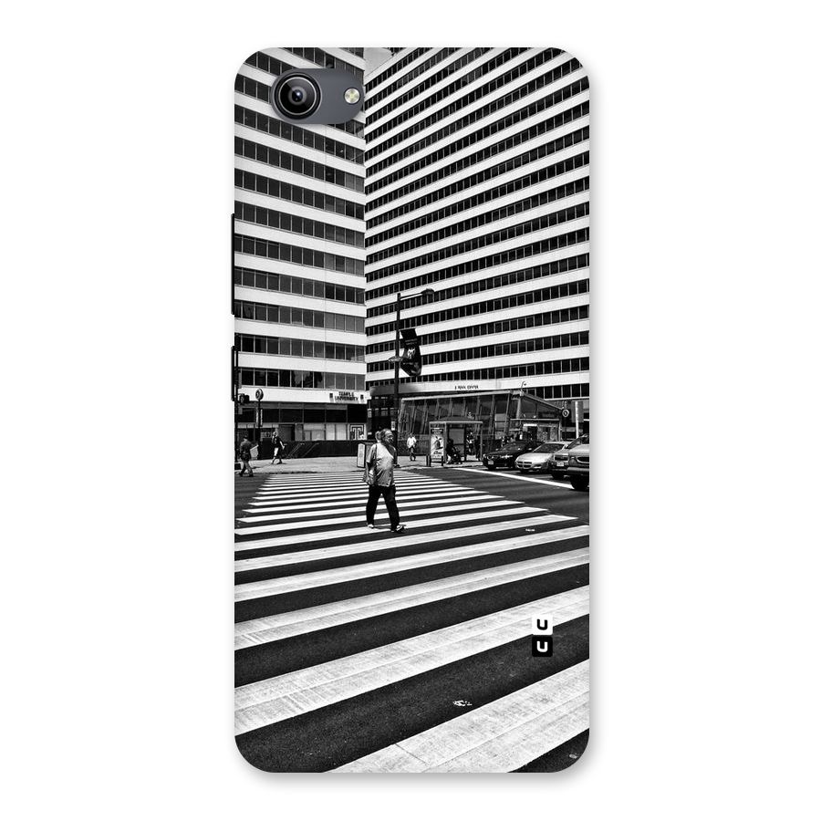 Black White Perspective Back Case for Vivo Y81i